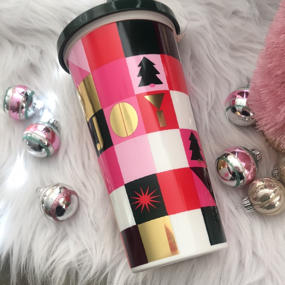 Kate Spade insulated holiday tumbler 20 oz